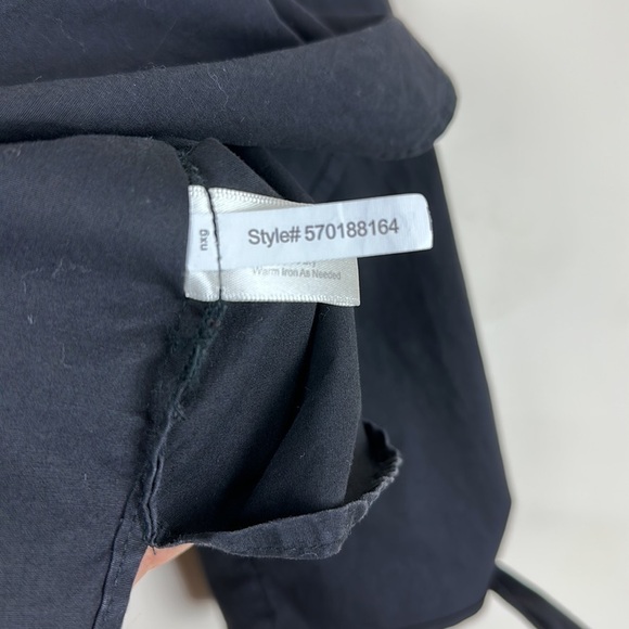 Boston Proper Woman’s Top XS Off the Shoulder 3/4 Sleeve Tie Bottom Slit Side - Picture 6 of 7